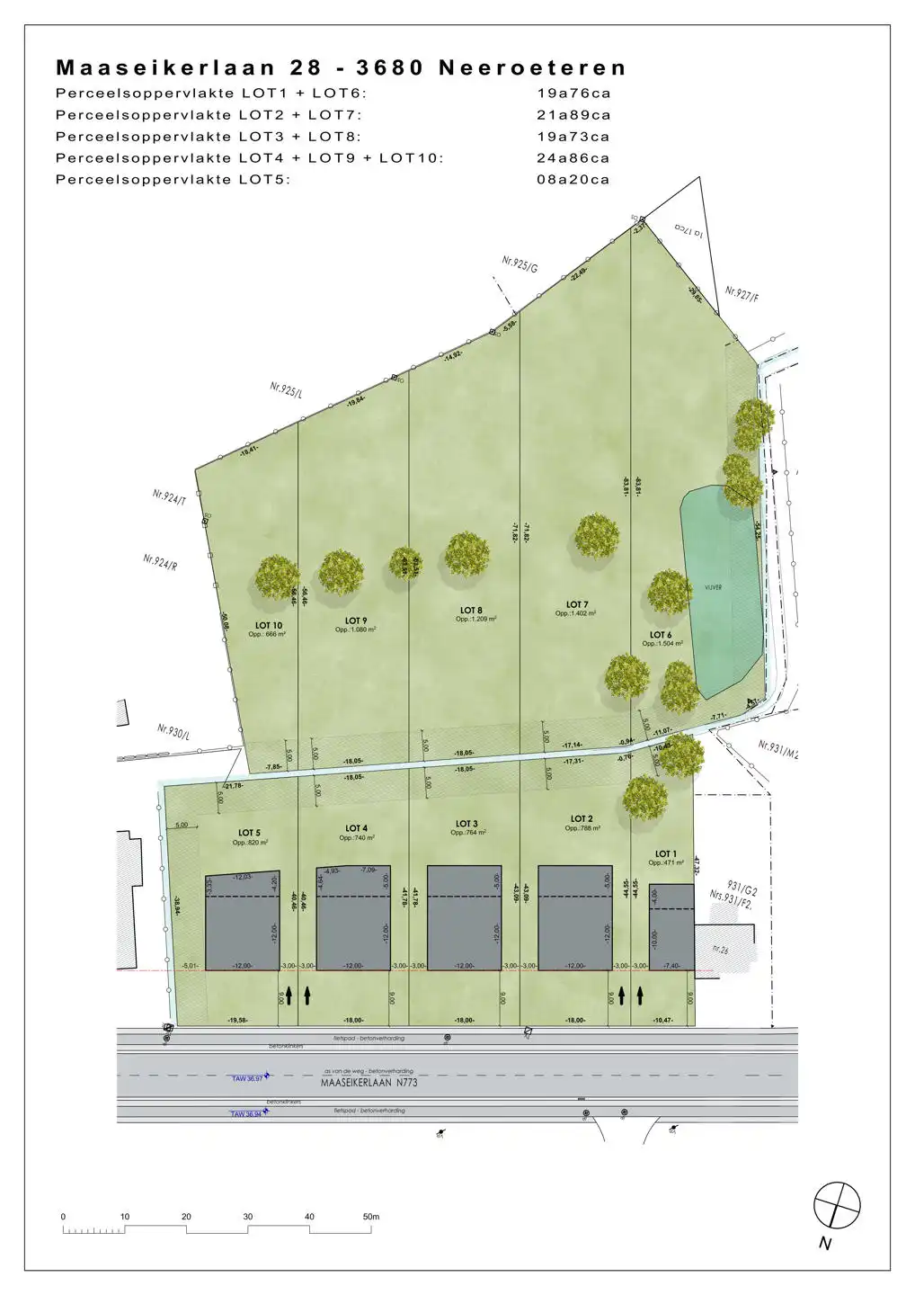 Drie vergunde bouwgronden te koop foto {{pictureIndex}}