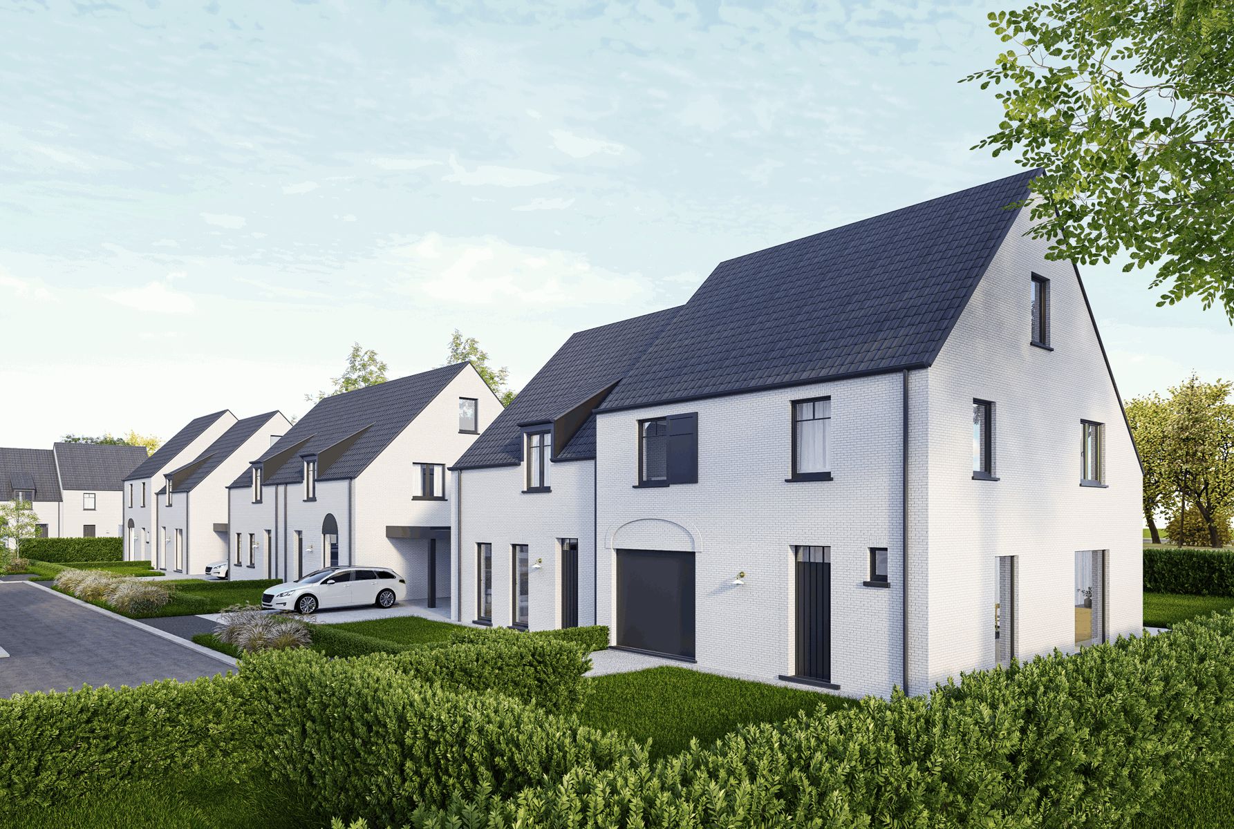 Rustig gelegen nieuwbouwwoning net buiten het centrum van Gistel. foto 2