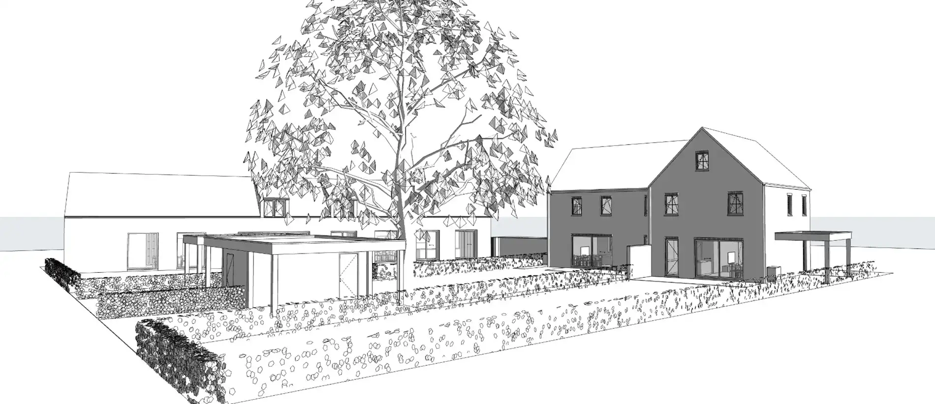 Exclusief project van een authentieke, volledig getransformeerde hoeve tot 2 nieuwbouw BEN-woningen!  foto 5
