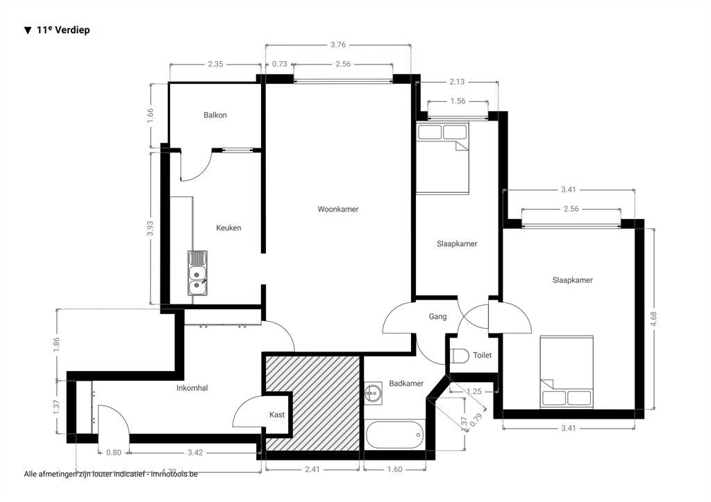 Licht appartement met weids uitzicht foto 16