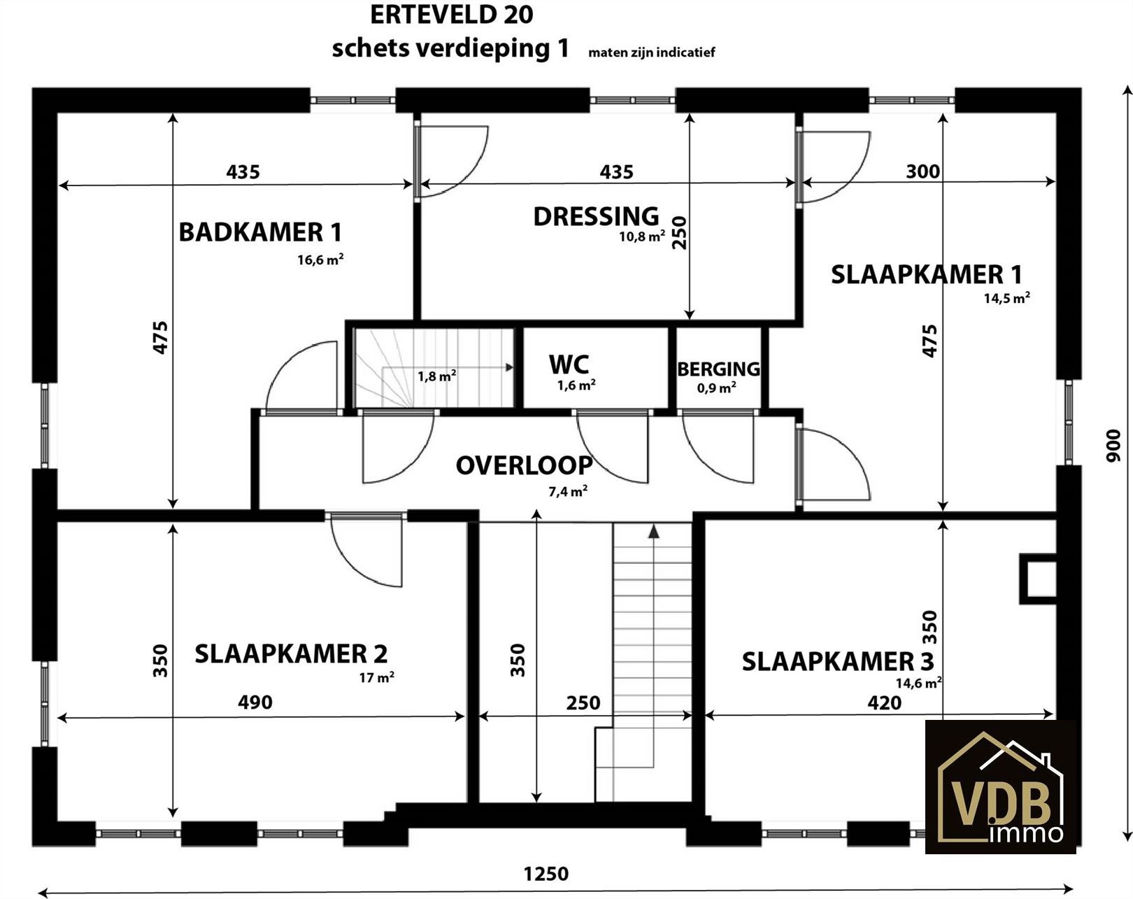 VILLA MET 4 - 5 SLAAPKAMERS - 2 BADKAMERS - 3 TOILETTEN - GARAGE - KELDER EN ZOLDER foto 64