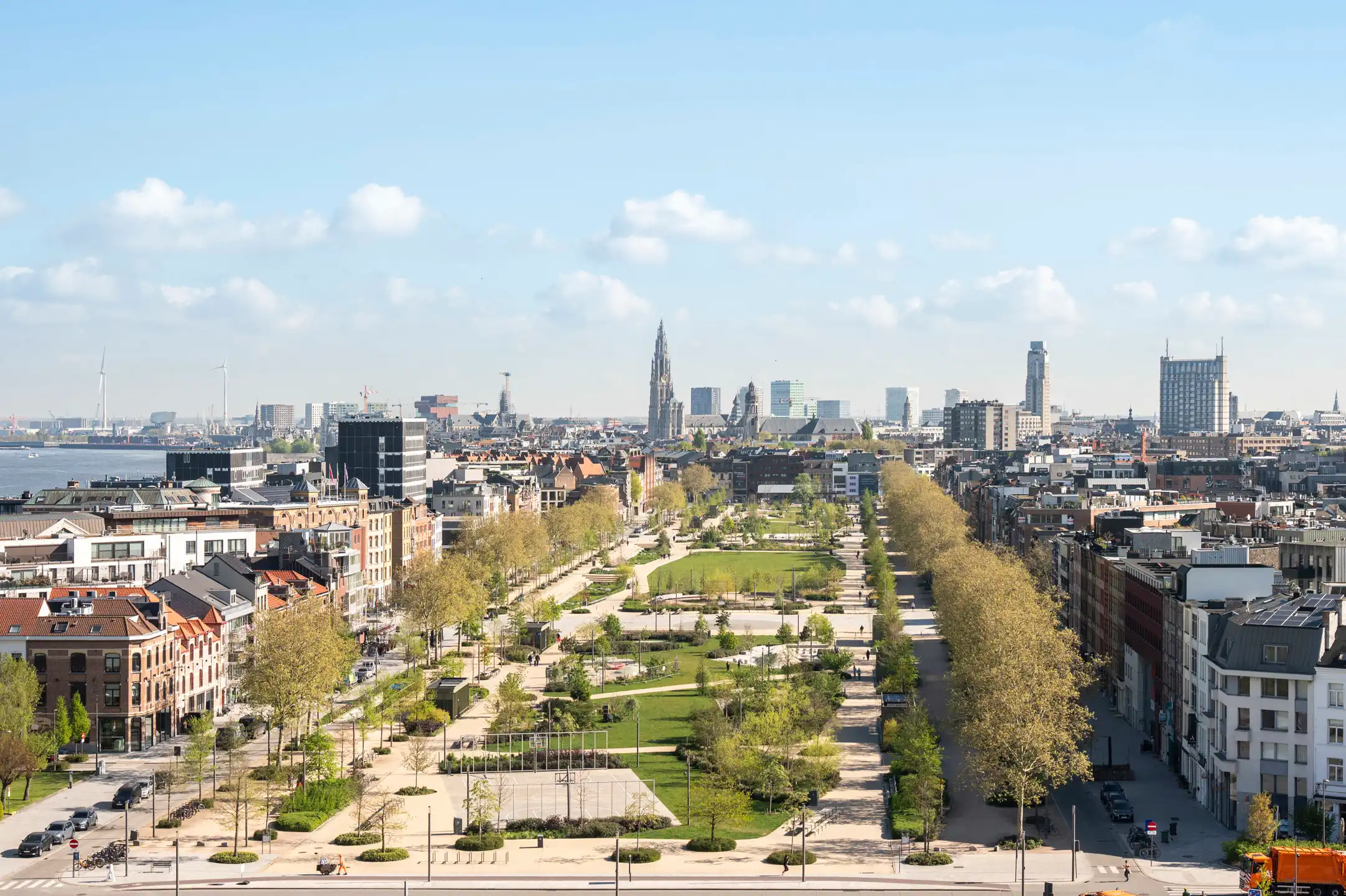 ANTWERPEN - Prachtig 2- slk appartement met panoramisch zicht foto {{pictureIndex}}