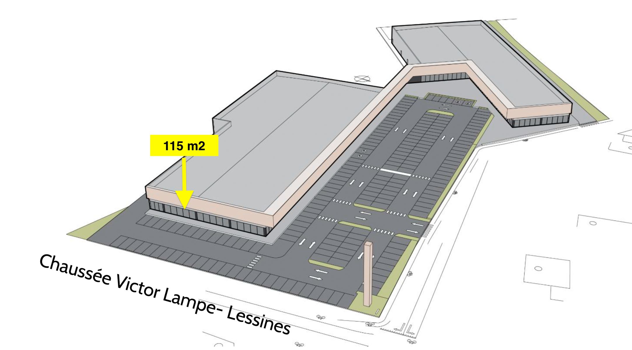 Handelszaak te huur - 115 m2. foto 3