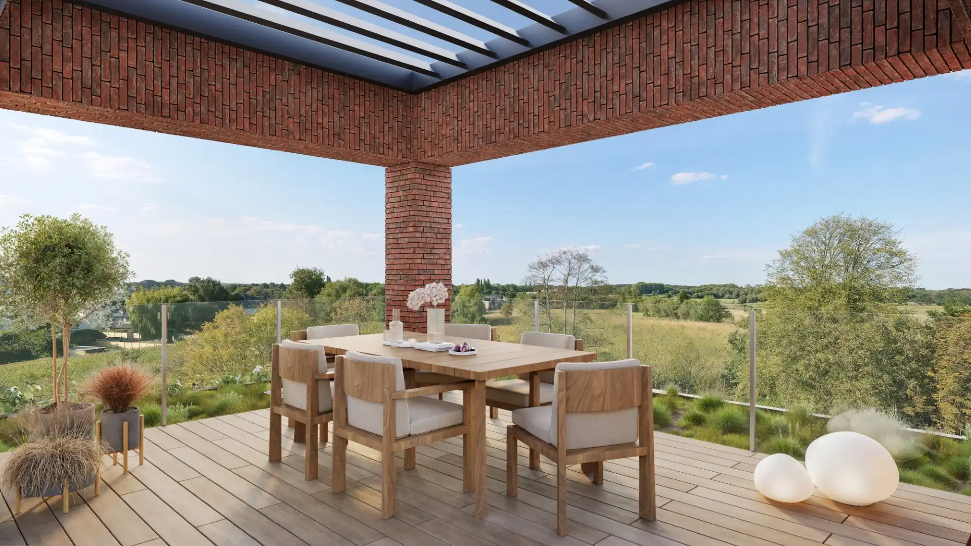 Licht 2-slpk app. met terras en groen foto 9