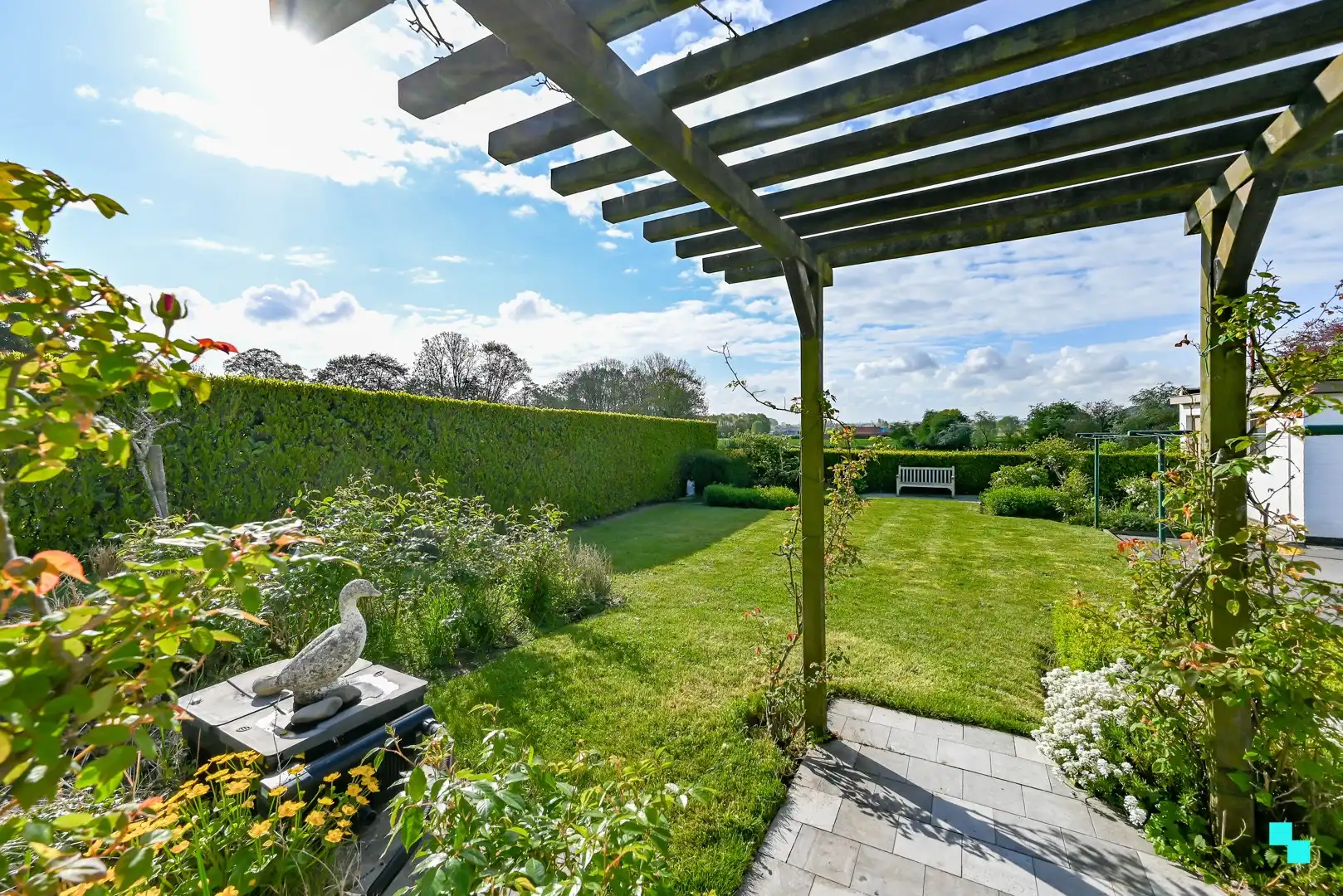 Prachtige villa op Zuidgericht perceel met verzichten te Lendelede foto 8