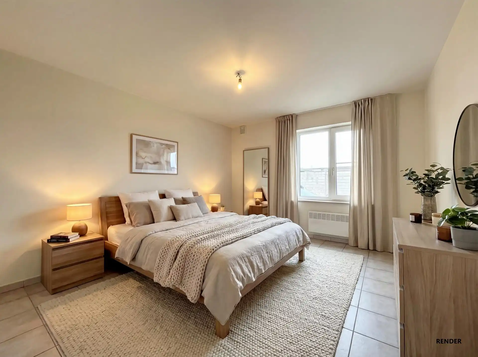 Gelijkvloers appartement met twee slaapkamers en garage te Herzele foto 15