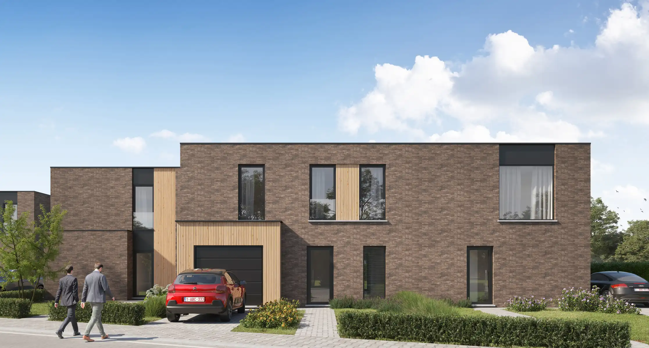 Moderne nieuwbouwwoningen foto {{pictureIndex}}