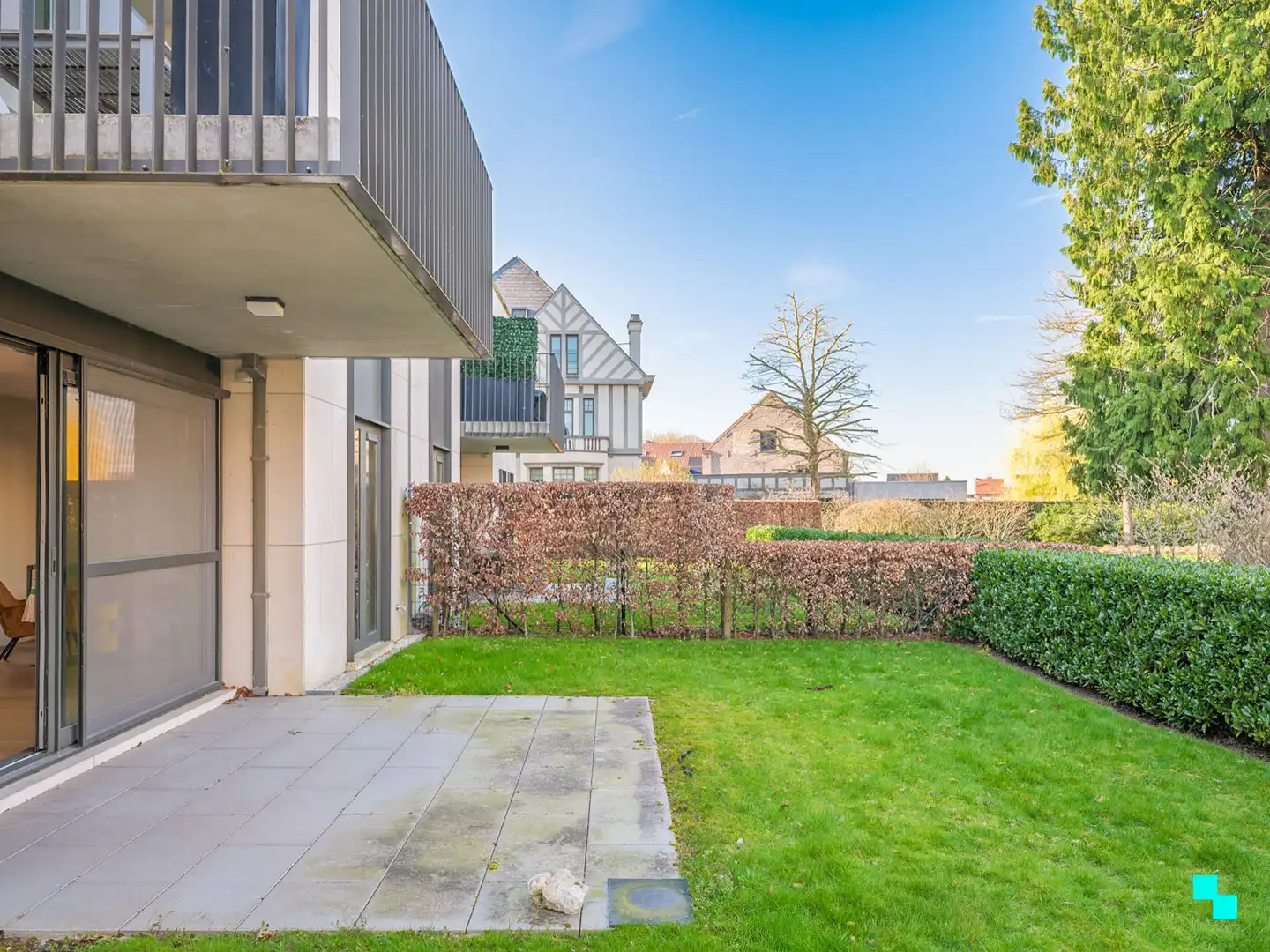 Stijlvol gelijkvloers appartement in zeer groene omgeving foto 25