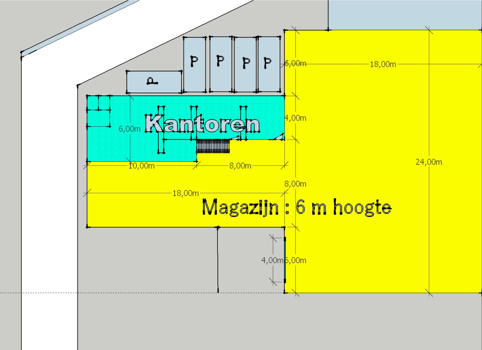 Magazijn met kantoor te huur – Aartselaar (568 m² + 155 m²) foto 2