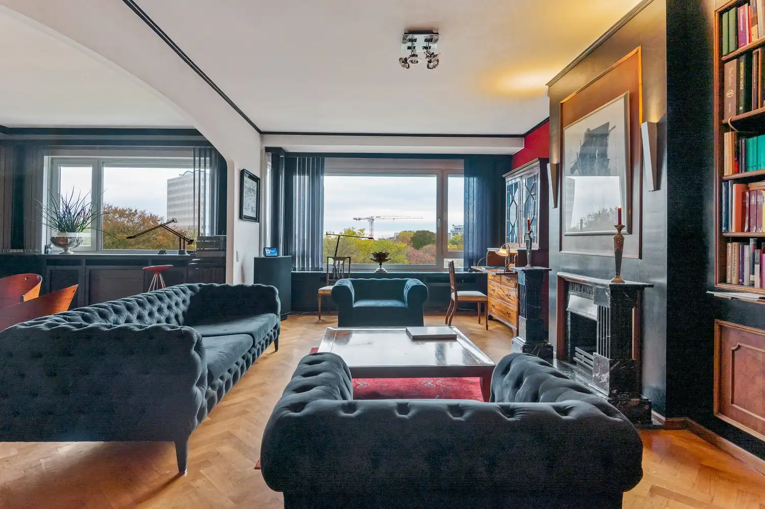 Uitzonderlijk art-deco penthouse met panoramisch uitzicht op het Albertpark foto 3