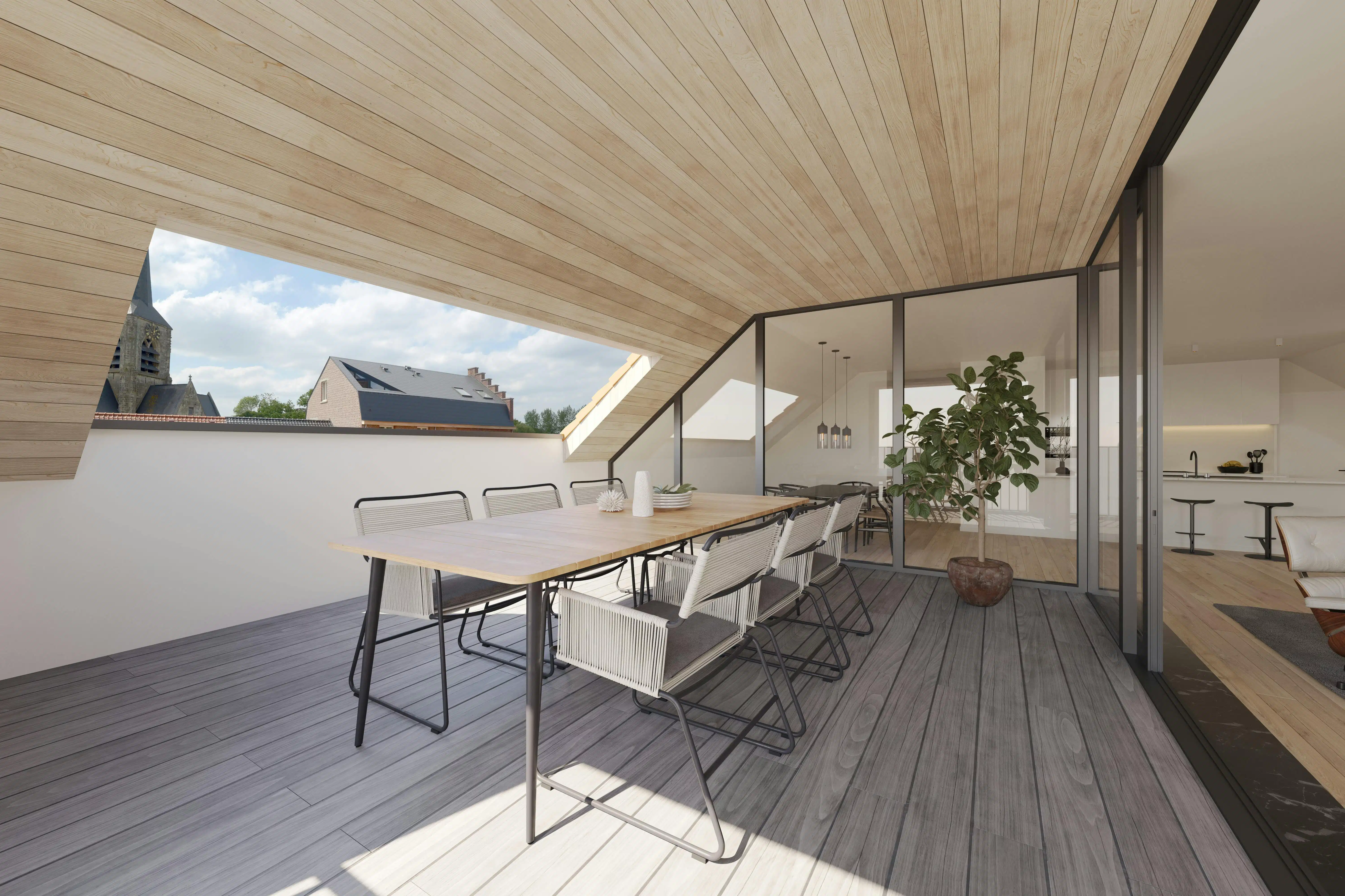 Unieke casco loft (237 m²) met terras in St-Martens-Bodegem foto 3