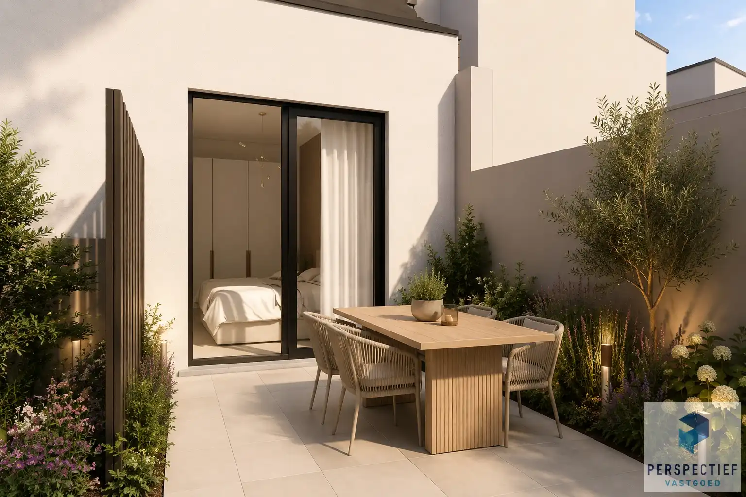 GELIJKVLOERS NIEUWBOUWAPPARTEMENT met STADSTUIN foto 4