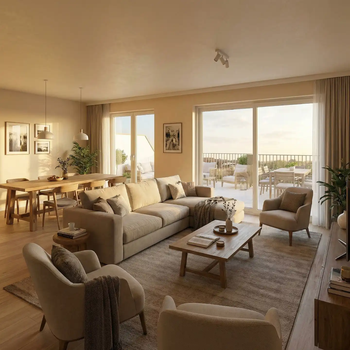 Zeer lichtrijke BEN-appartement, met grote terrassen en 2 kamers ! foto 6