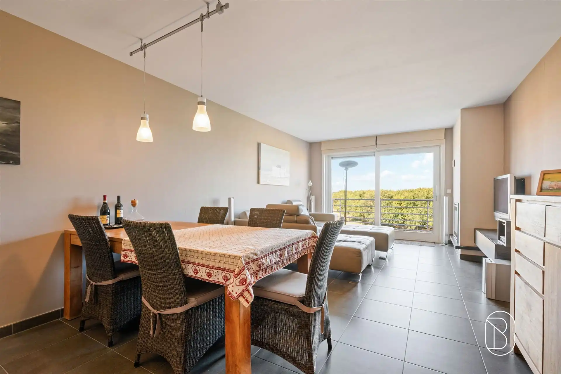 Appartement met 2 slk en terras, zicht op de havengeul foto 11