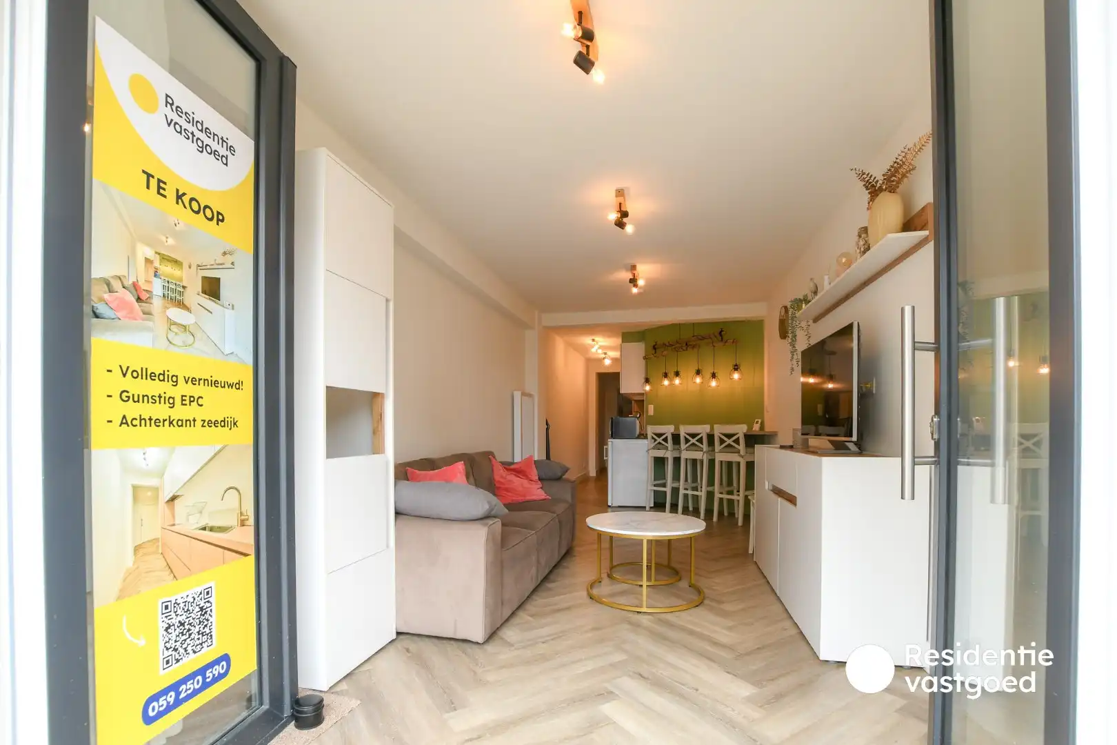 Volledig vernieuwd appartement te koop - achterkant zeedijk Wenduine! foto 5
