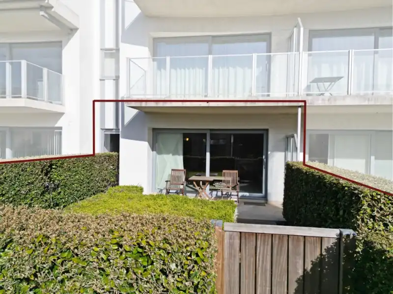 Zonnig gelijkvloers appartement met 2 grote terrassen! foto 7