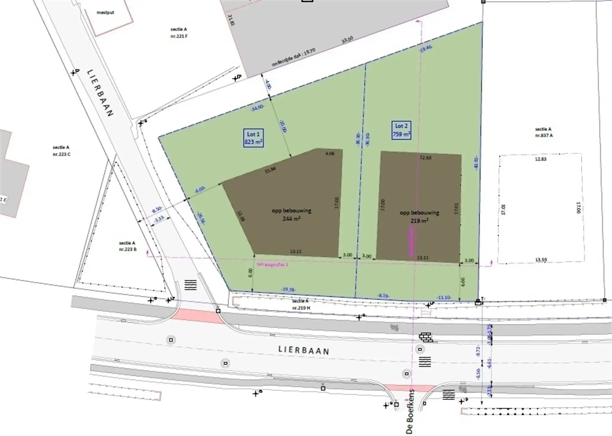 Bouwgrond voor OB met opp. 759 m² te Putte foto 3