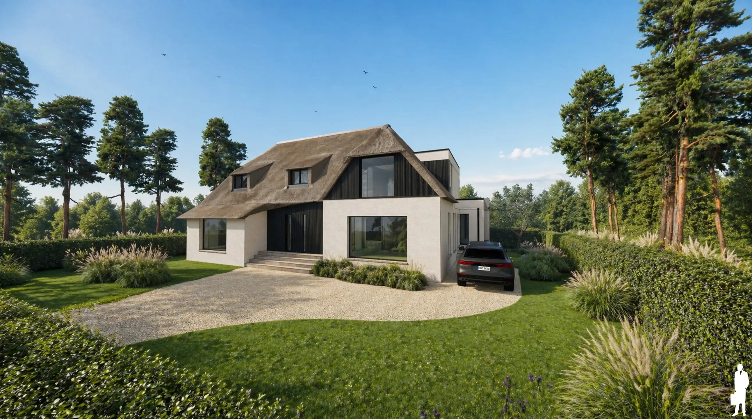 Exclusieve rietgedekte villa op een perceel van ca. 2.222 m² foto 4