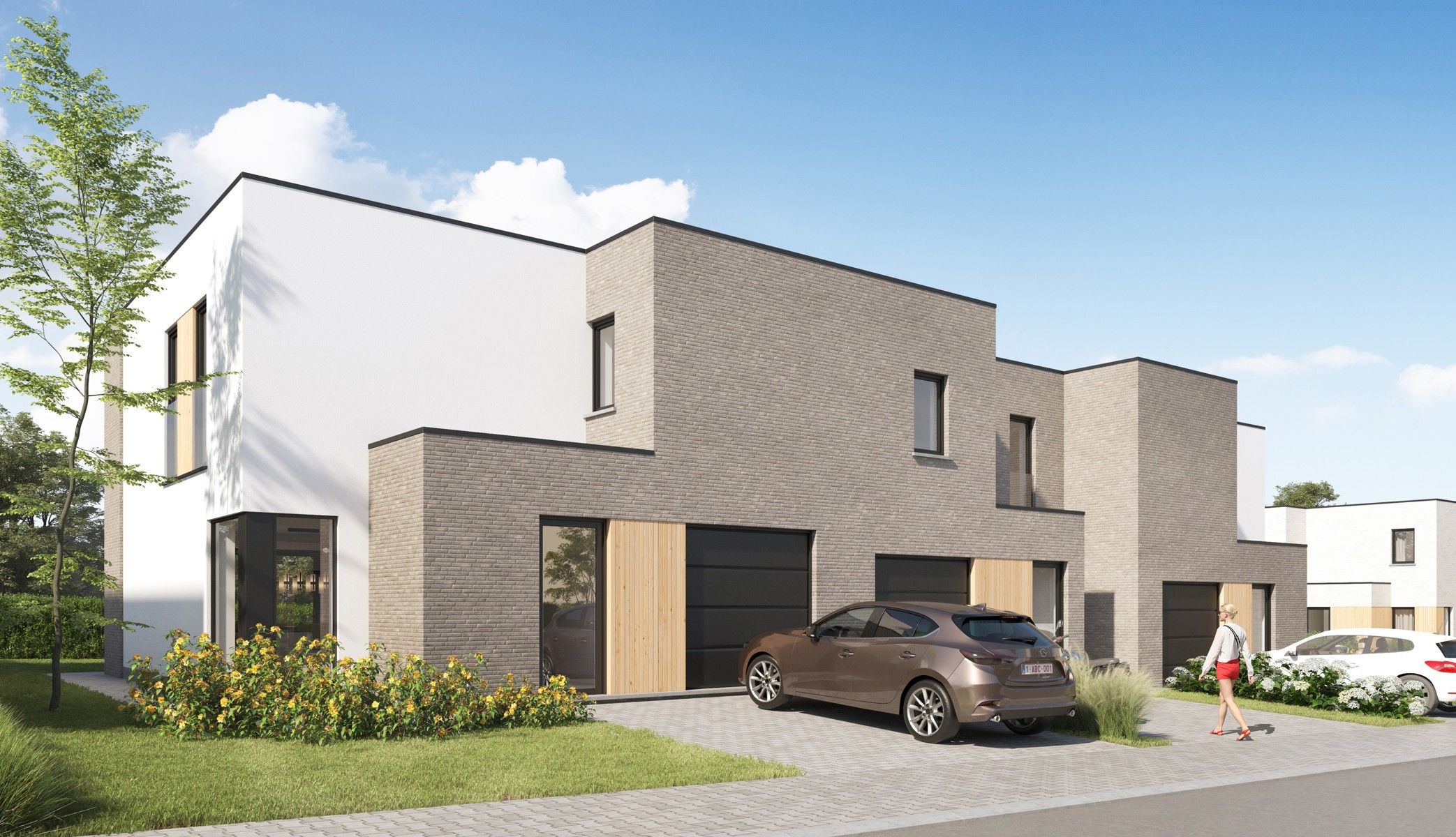 Moderne, halfopen woning foto 12