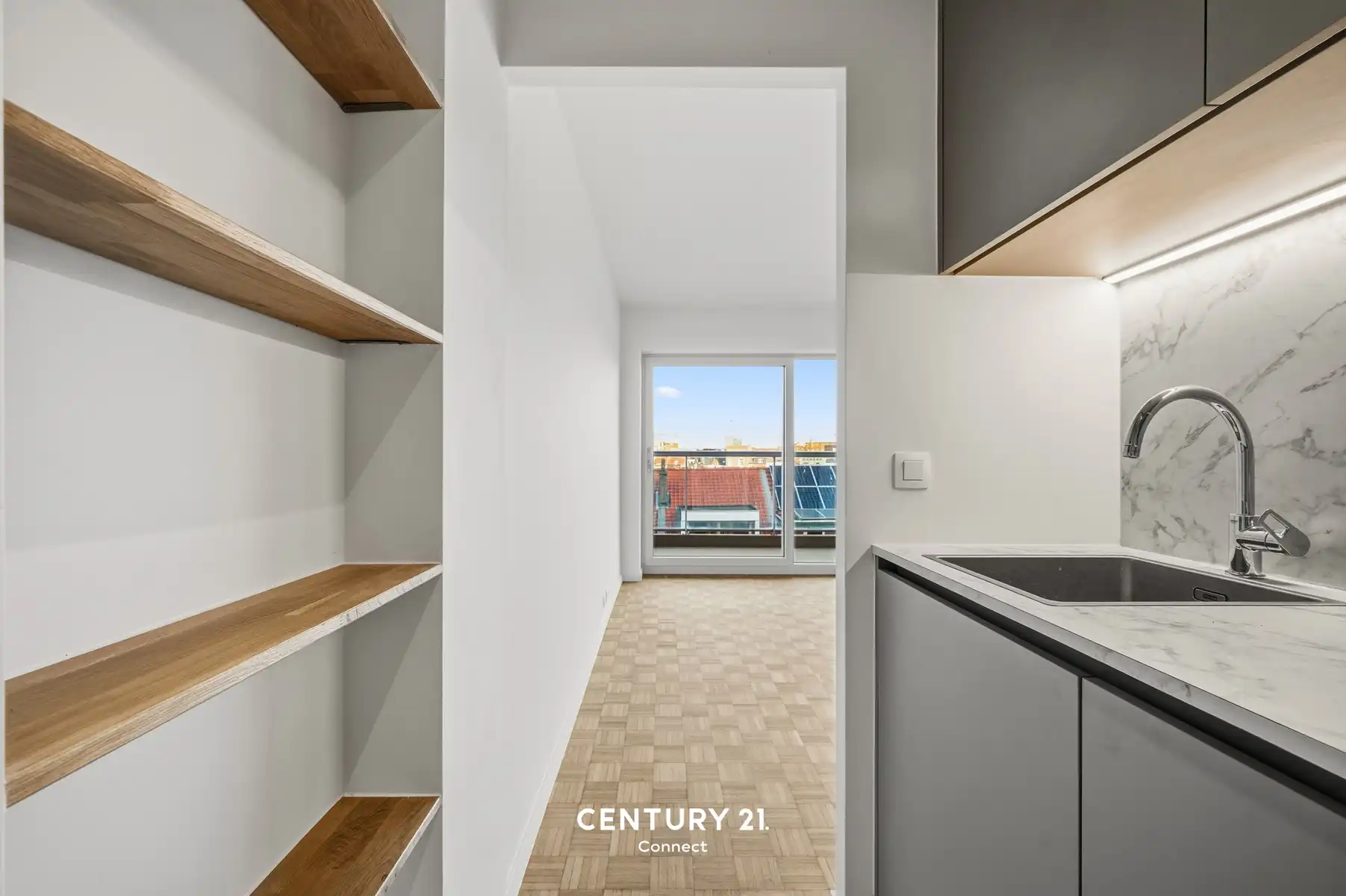 Parkstraat studio, terras, kelderberging en fietsenstalling foto {{pictureIndex}}