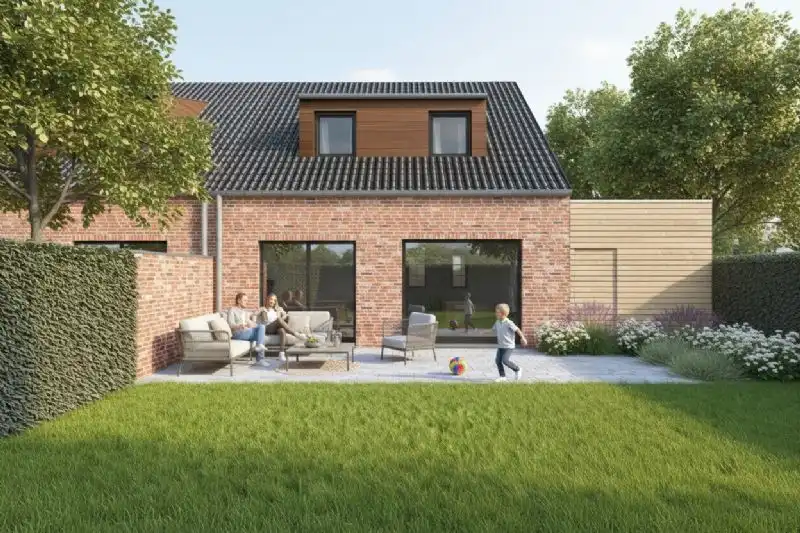 Nieuw te bouwen halfopen woning te Ichtegem. foto 2