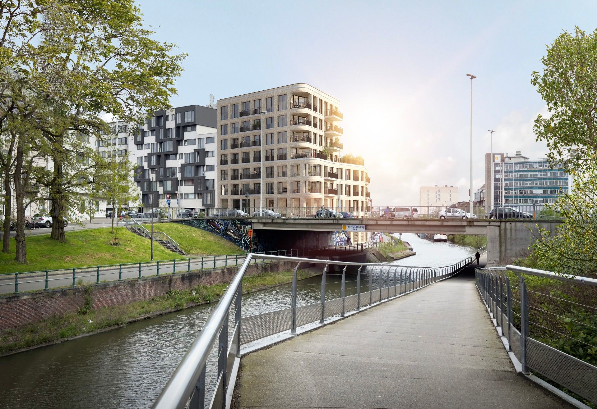 Ruim nieuwbouwappartement op het vijfde verdiep op een prachtige locatie in Gent foto 2