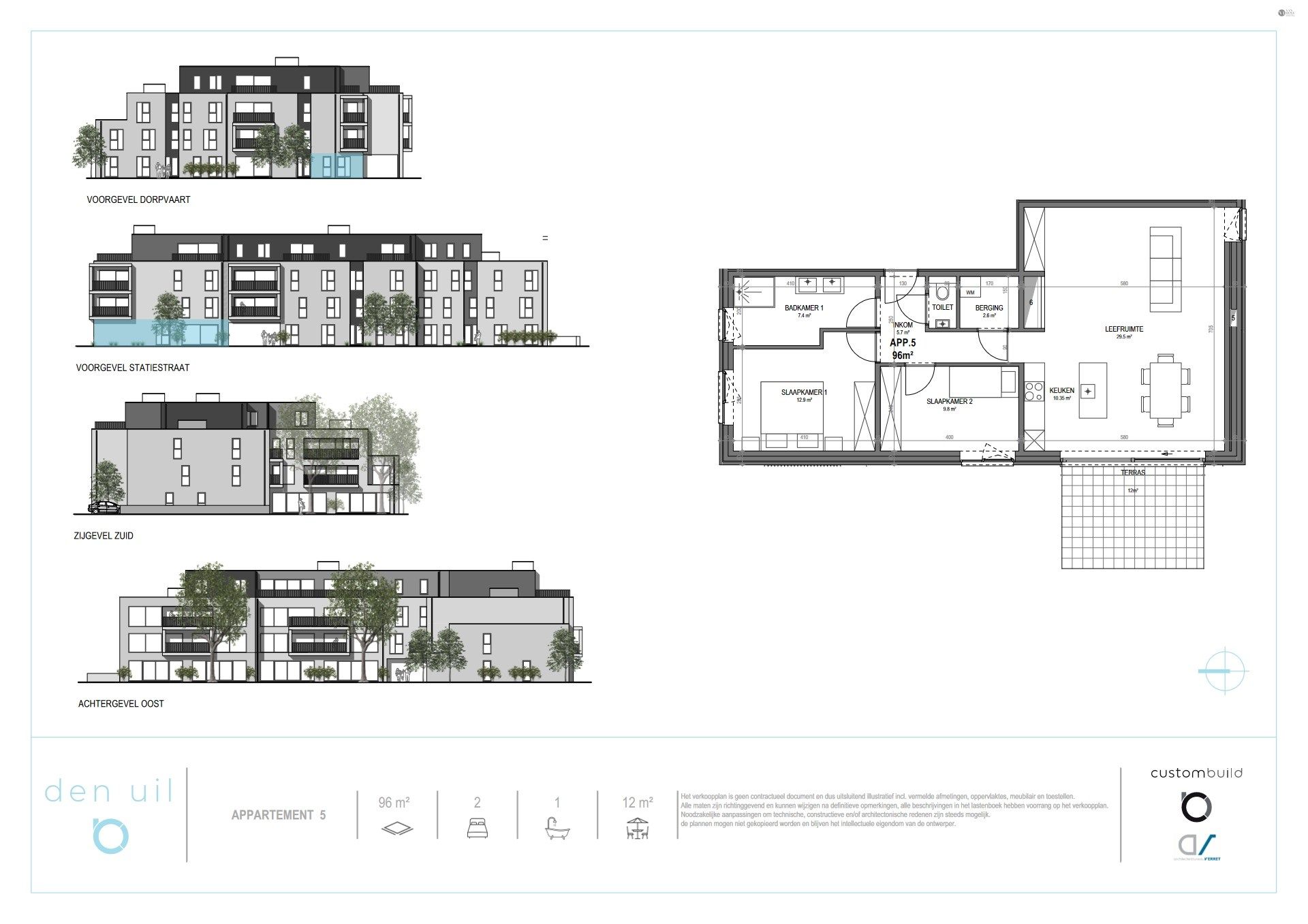 Gelijkvloers 2 slaapkamer appartement foto {{pictureIndex}}