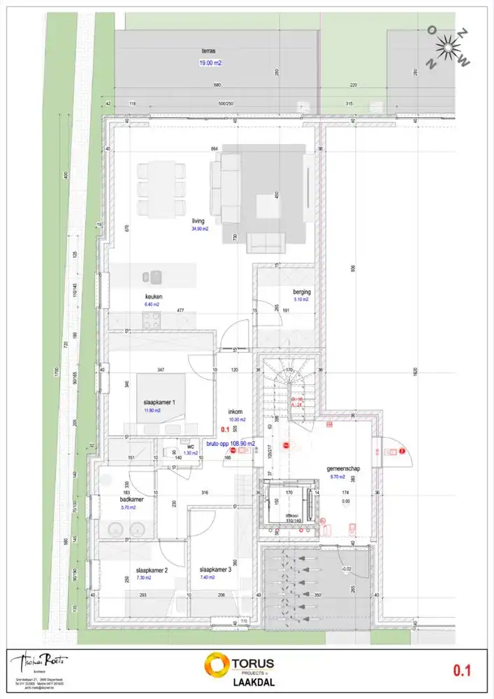 Gelijkvloers appartement met 3 slpks en tuin foto 3