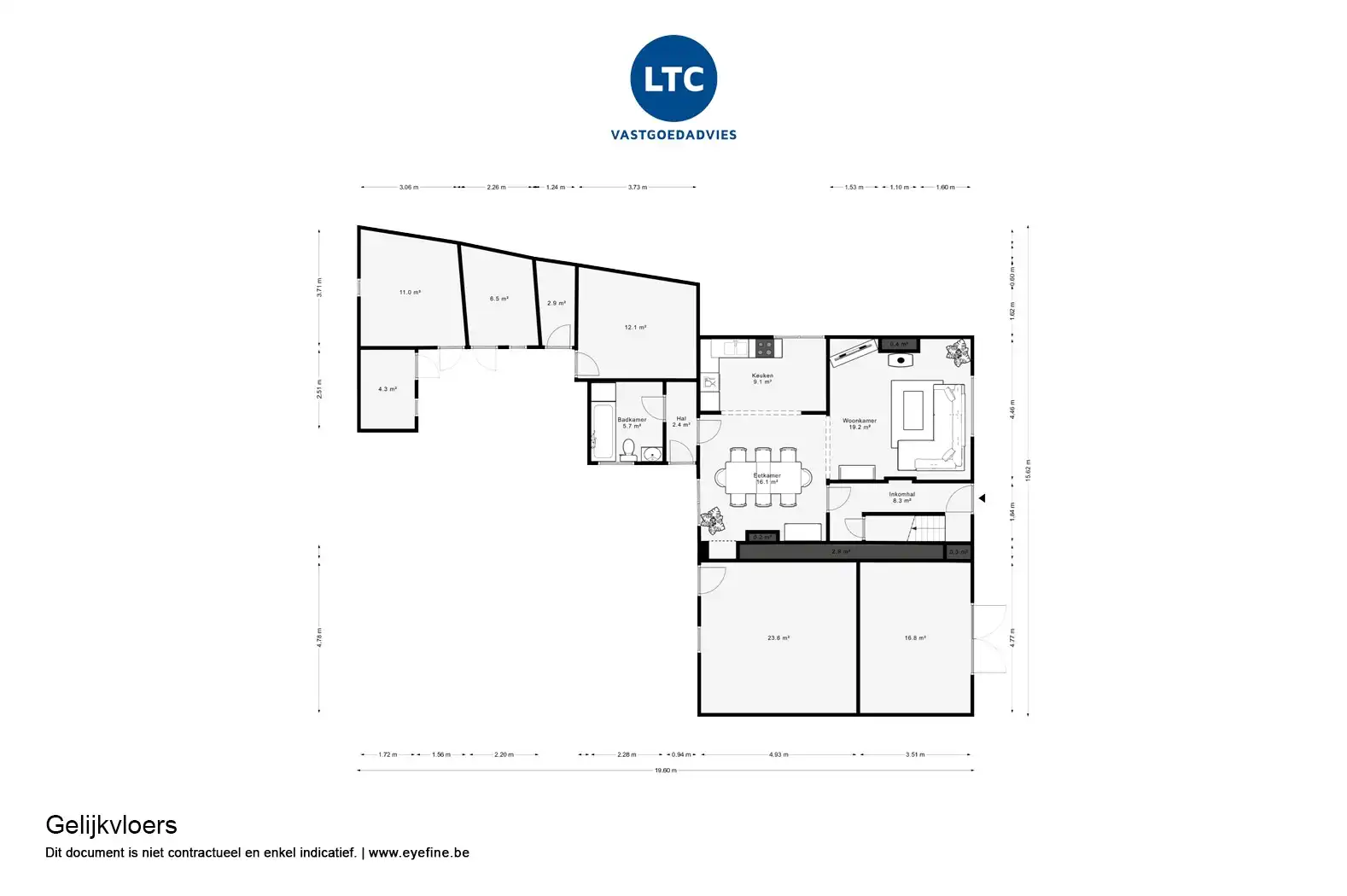 Te renoveren HOB met 4 slpks, tuin, terras en garage in Linter  foto 22