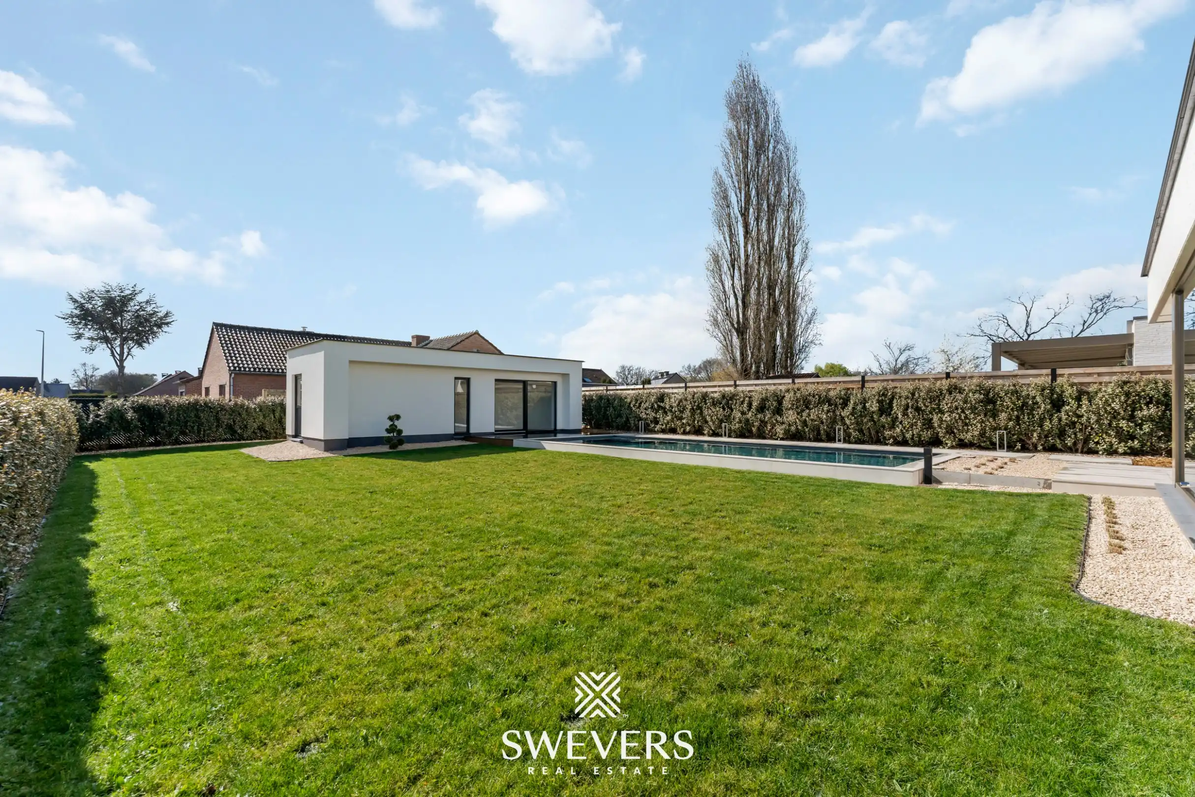 Moderne architectenwoning met hoogwaardige afwerking en zwembad in Paal foto 35