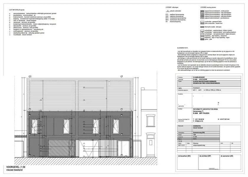 VERGUND PROJECT VAN TWEE GESLOTEN BEBOUWINGEN OP 10A59CA MET CENTRALE LIGGING IN HALLE-BOOIENHOVEN foto 7