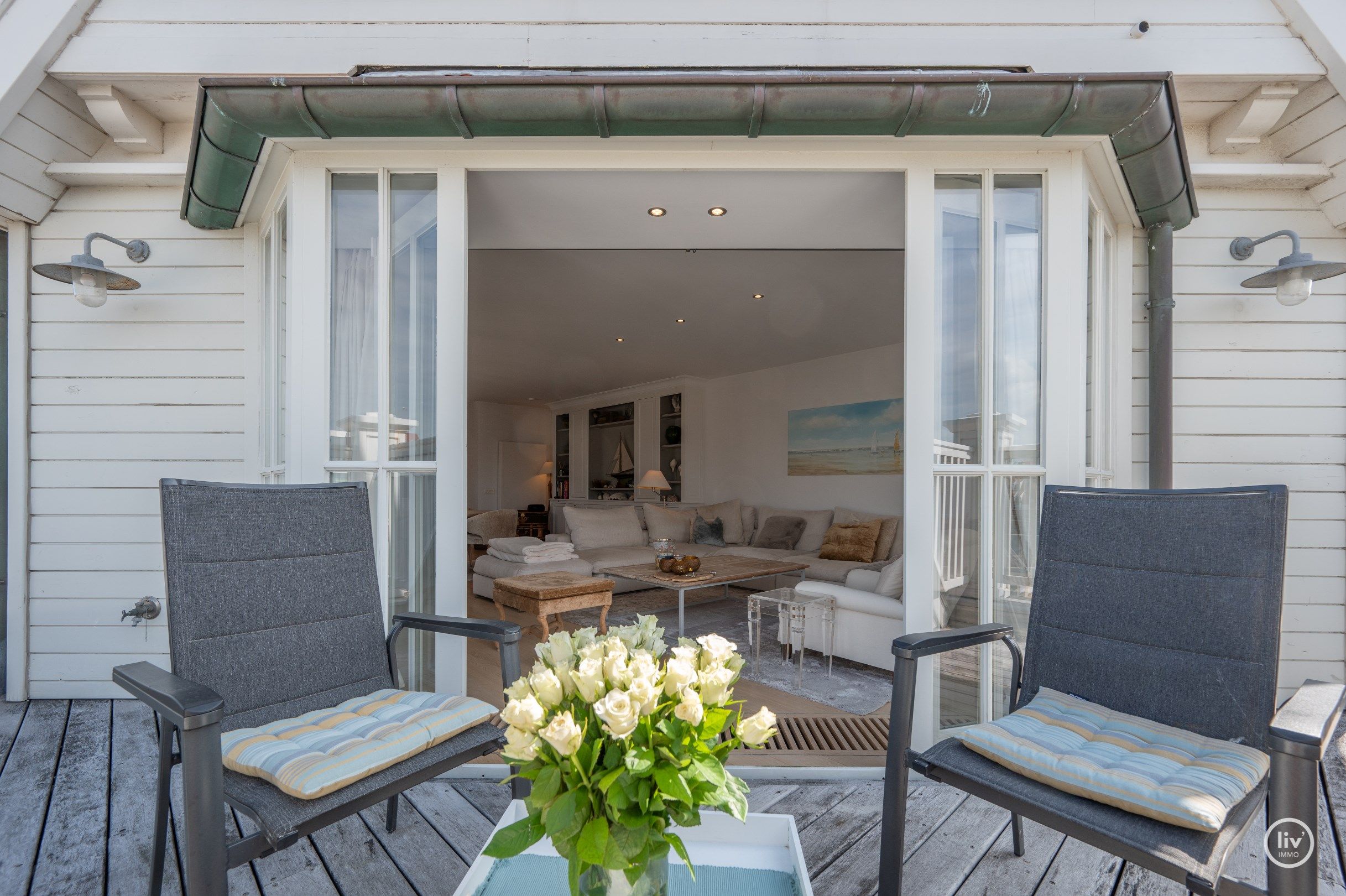 Ruim (160 m2) HOEKduplex met magnifieke open zichten op de Dumortierlaan te Knokke.  foto 11