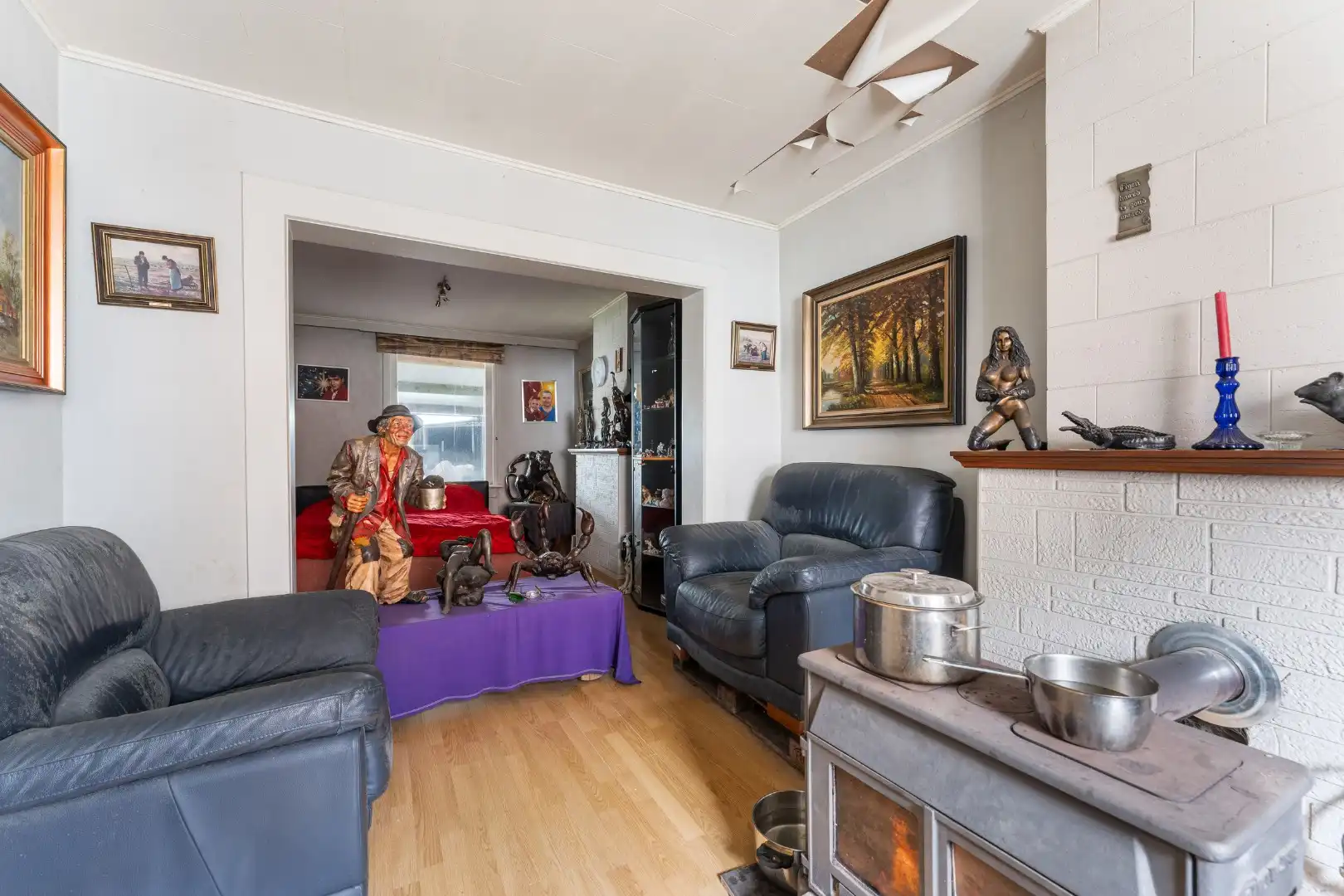 Te renoveren rijwoning te koop in het landelijke Watervliet foto 2