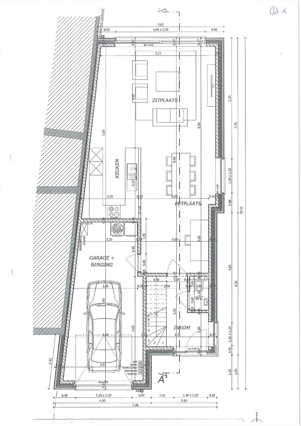Nieuwbouwwoning (halfopen) op 498 m² te Handzame. foto 5