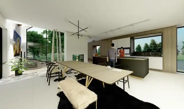 NIEUWBOUW CASCO RIANTE VILLA IN CENTRUM VAN BEVERST OP 35A55CA. foto 19
