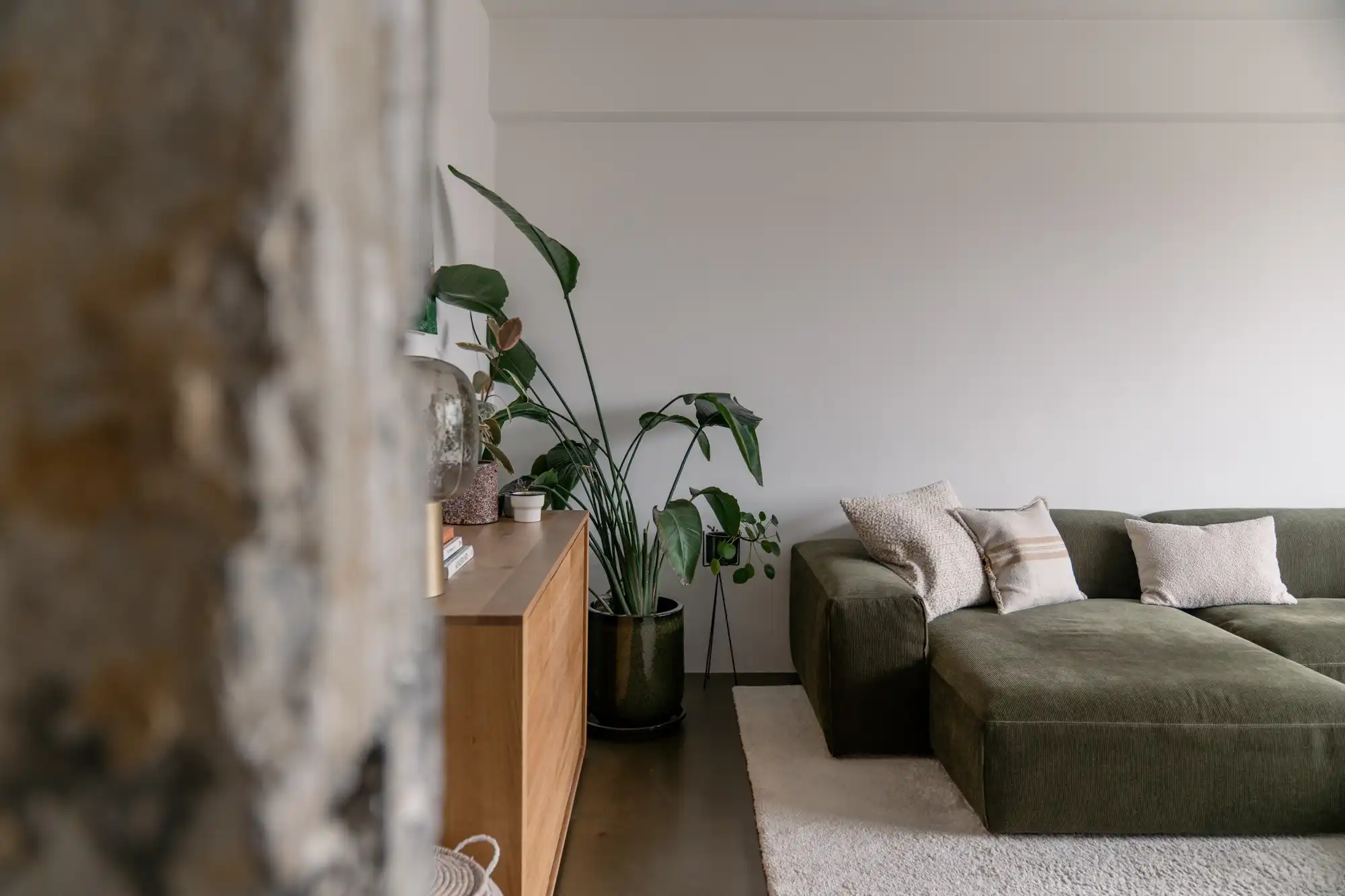 Een architecturaal penthouse met zicht op groene kruinen en het Koninklijk Museum van Schone Kunsten foto {{pictureIndex}}