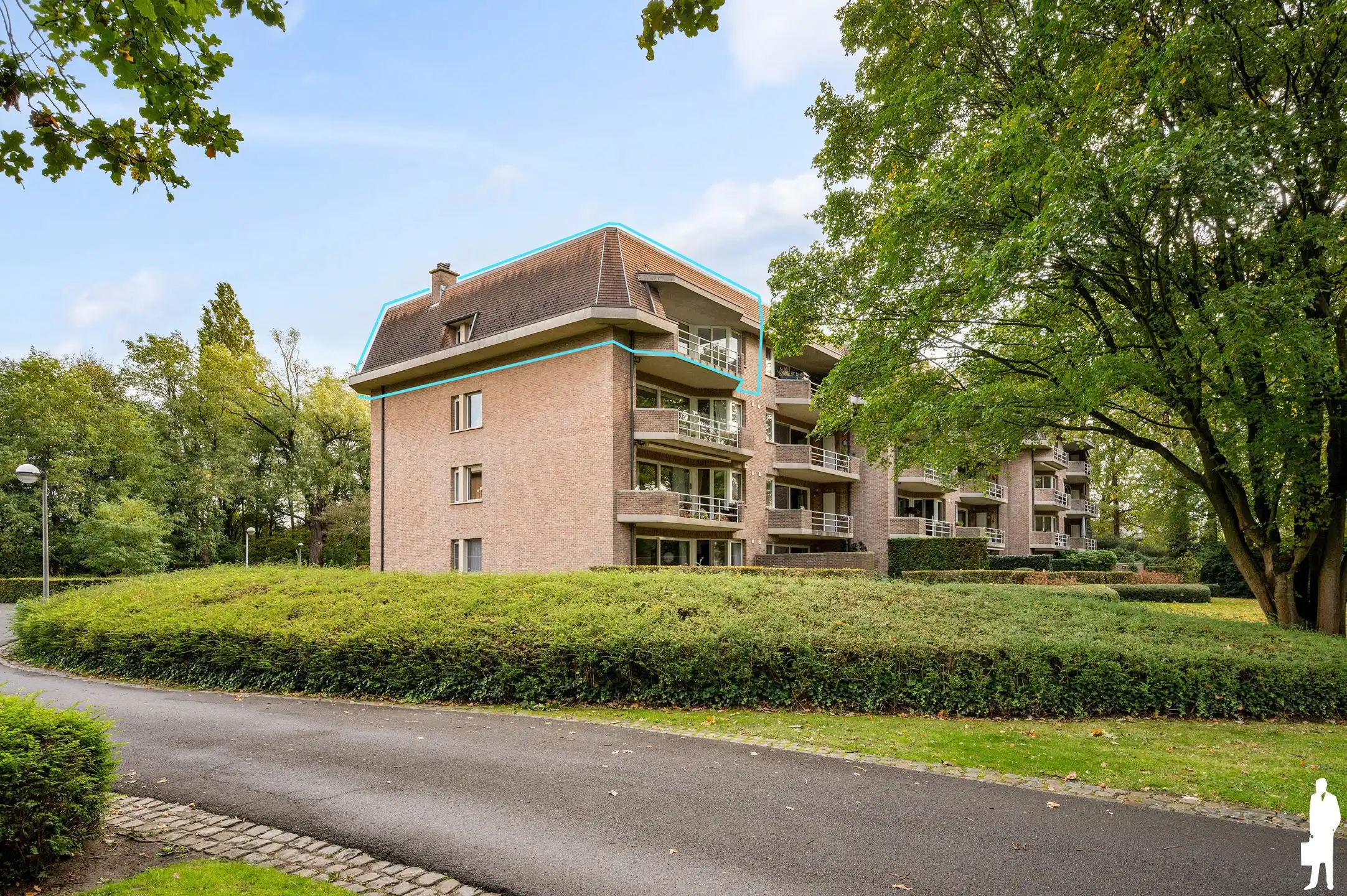 In het groen gelegen appartement van 100m2 met 2 slaapkamers, overdekt terras en parking foto 22