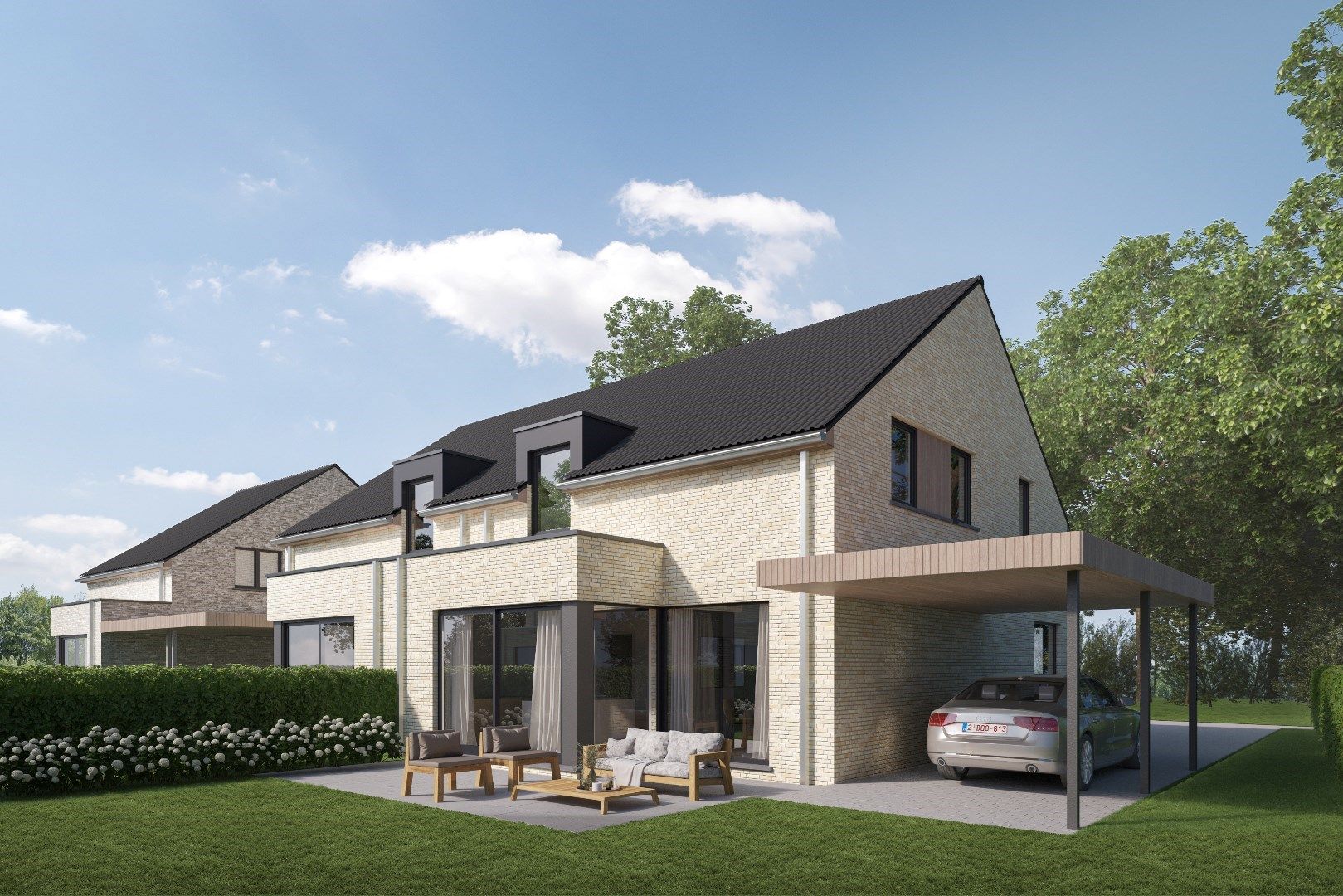 Moderne open bebouwing (Lot 1) in RivaHof te Dentergem. foto 3