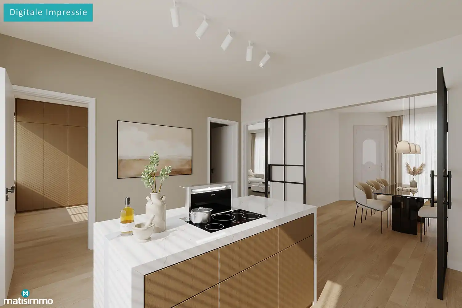 RUIME, OP TE FRISSEN GEZINSWONING MET 4 SLAAPKAMERS, GARAGE EN ZUIDOOST-GEORIËNTEERDE TUIN IN VLIJTINGEN (RIEMST) foto 9