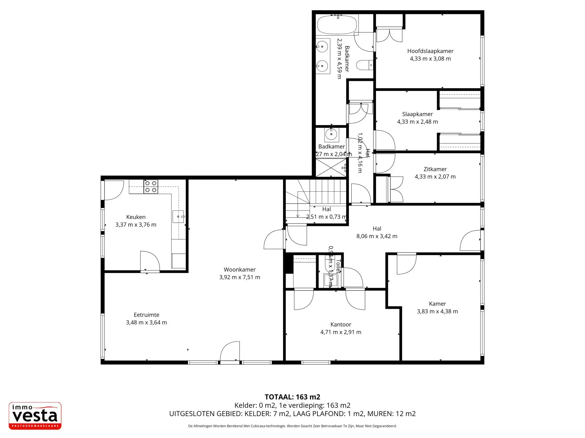 Zeer ruim gelijkvloers appartement foto 21