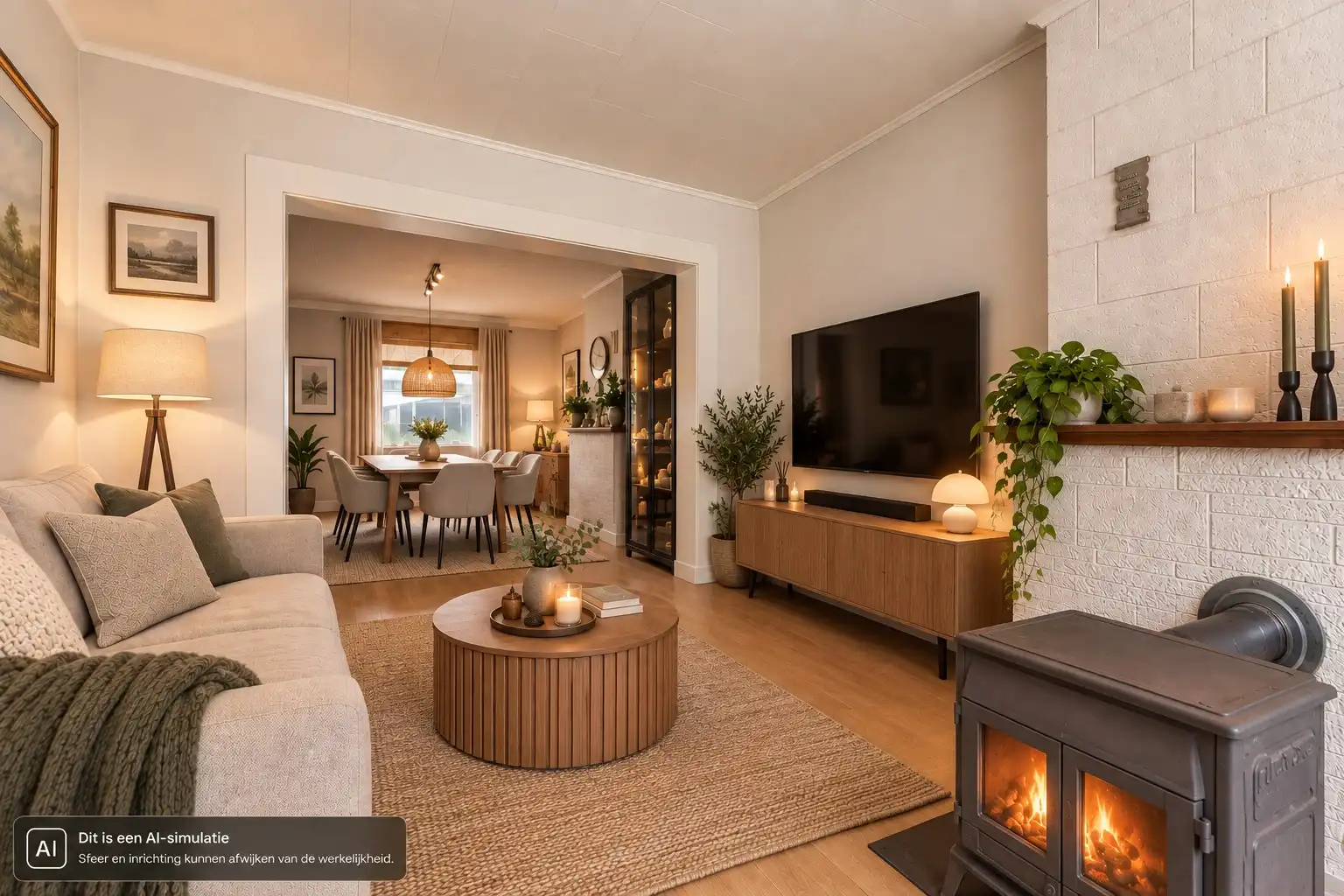 Te renoveren rijwoning te koop in het landelijke Watervliet foto 3