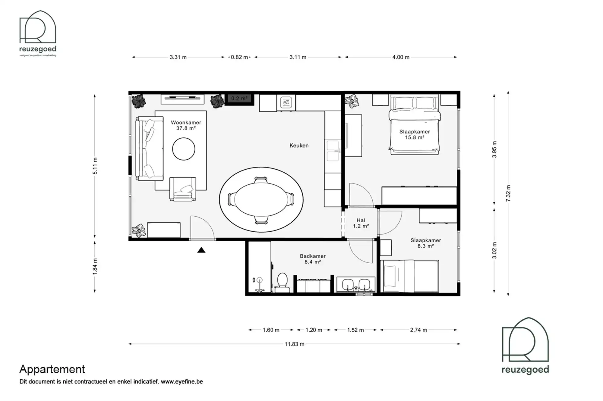 Instapklaar appartement met 2 slaapkamers op toplocatie in Wijgmaal foto 14