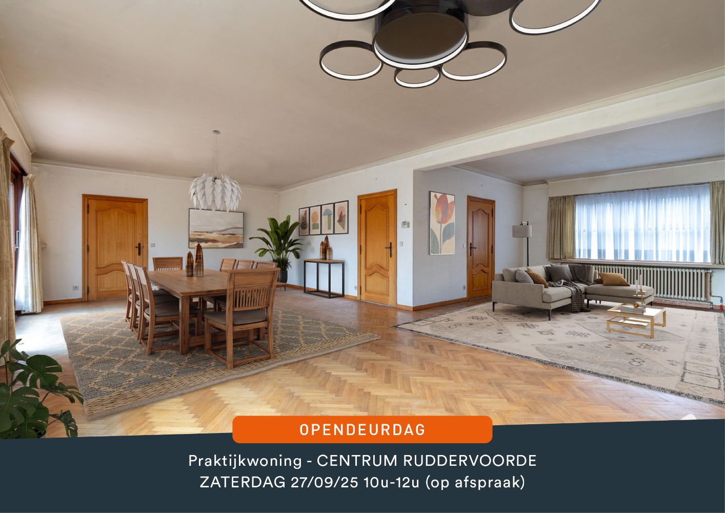 Wonen en werken in het hart van Ruddervoorde ! Deze woonst omvat 5 slaapkamers & 2 garages! foto {{pictureIndex}}