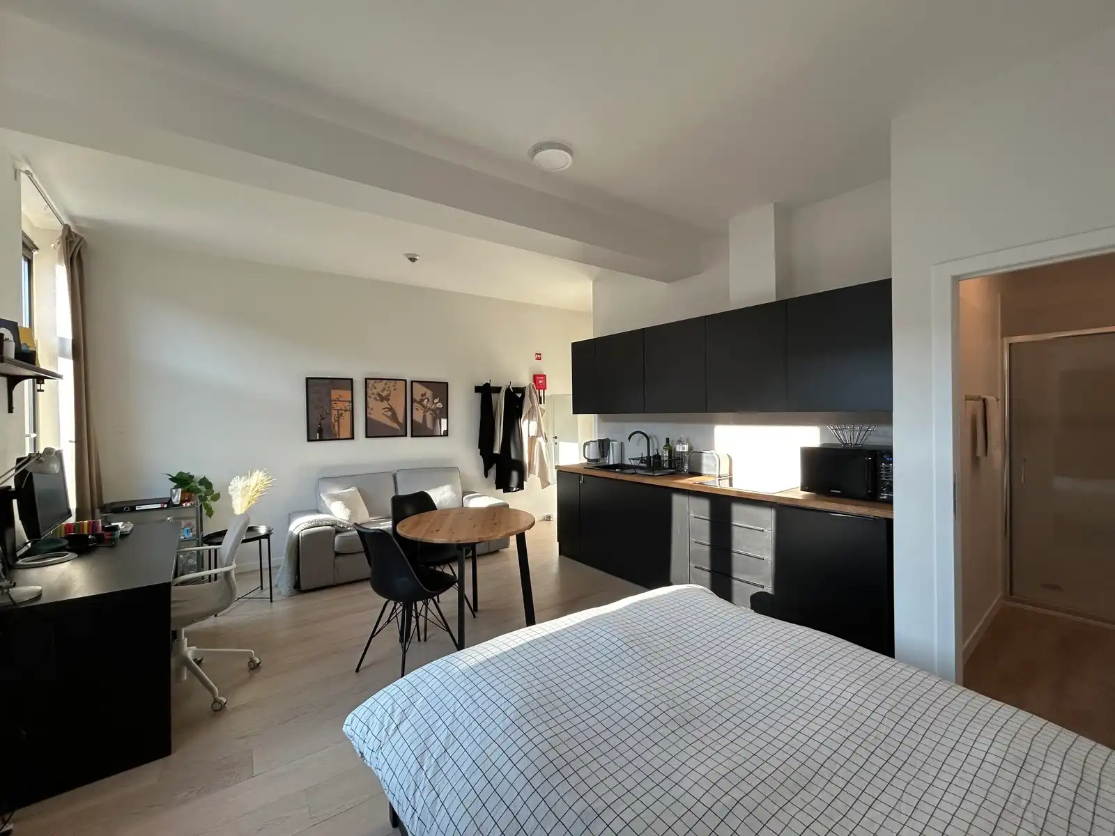 Bemeubelde studio met privatief terras. foto 7