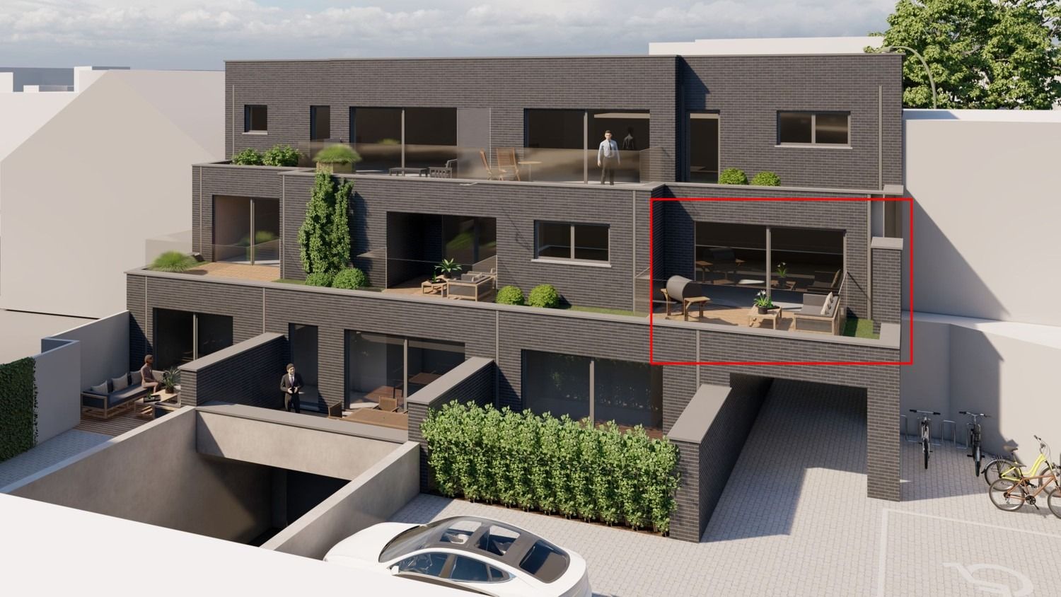 Energiezuinig nieuwbouwappartement met 2 slaapkamers, 1 terras, ondergrondse privé parkeerplaats en kelderberging te Maasmechelen! foto 2