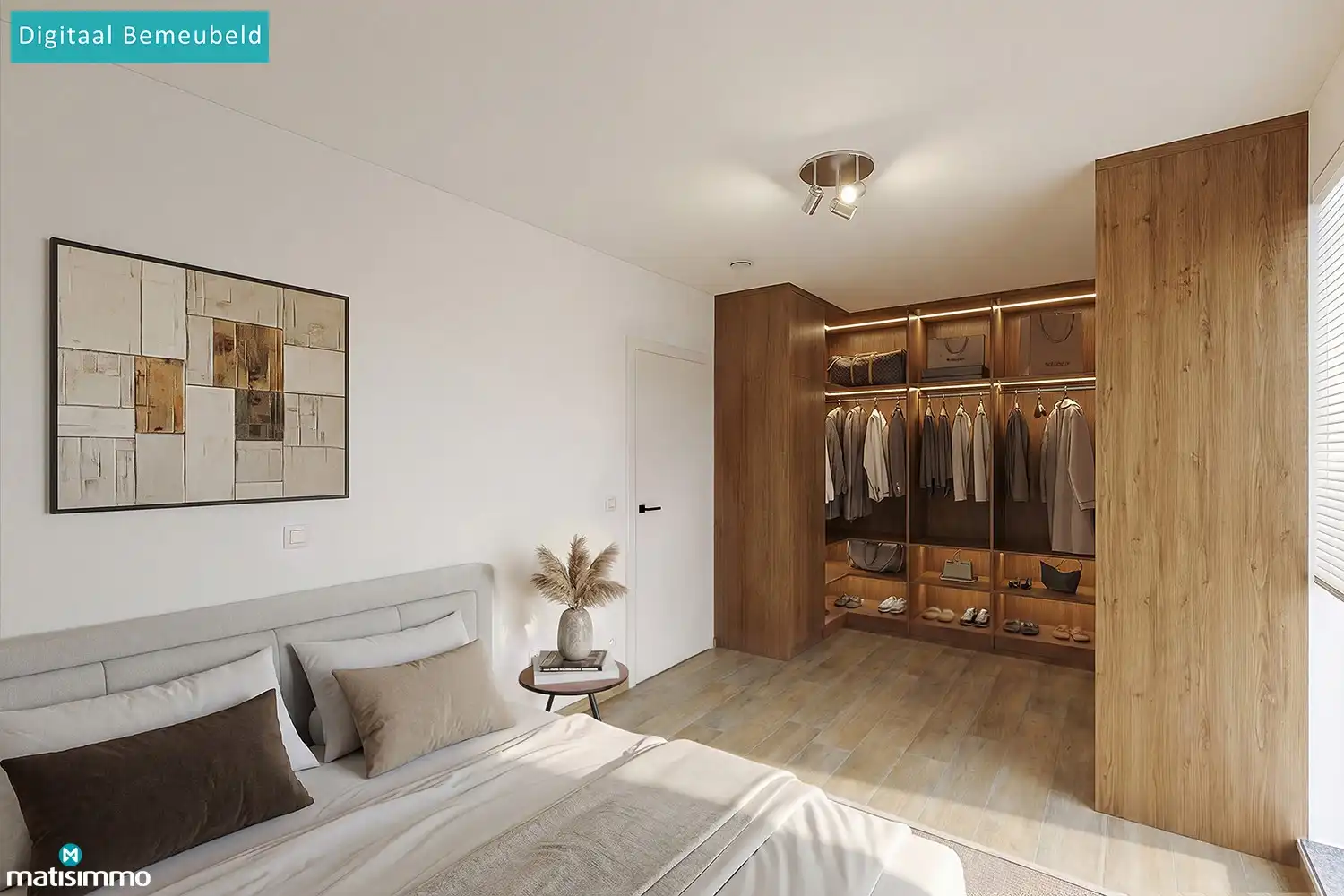 VOLLEDIG AFGEWERKTE EN GESCHILDERDE NIEUWBOUWWONING (EPB E10) MET 3 SLAAPKAMERS, 2 BADKAMERS, 2 GARAGES, KELDER EN AANGELEGDE TUIN IN WERM foto 15