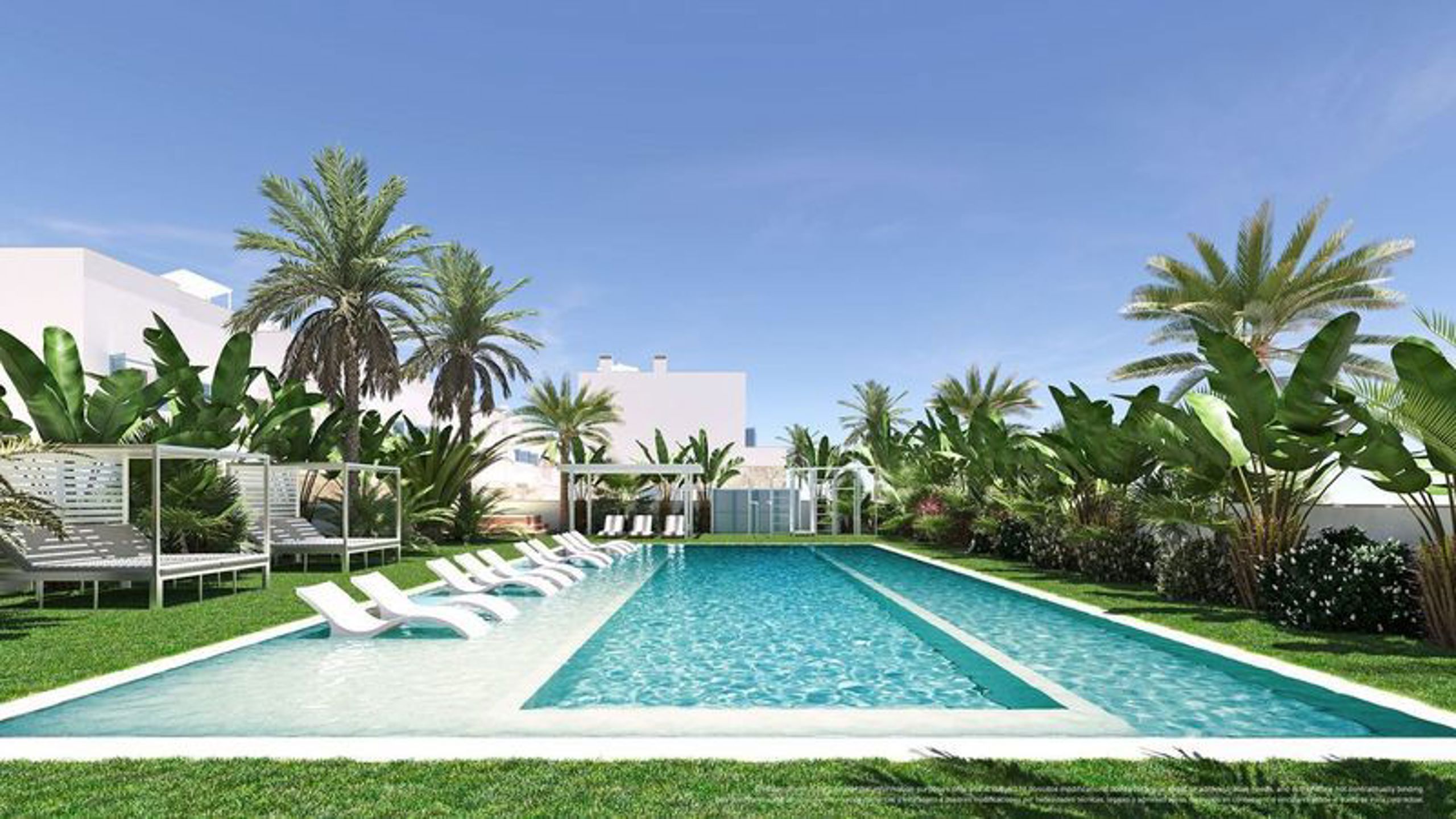 SPANJE - Appartementen Ibiza-stijl 1km van strand, zee. foto 29