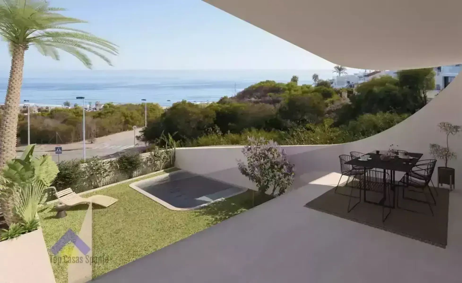 Penthouses met zeezicht op wandelafstand van strand foto {{pictureIndex}}