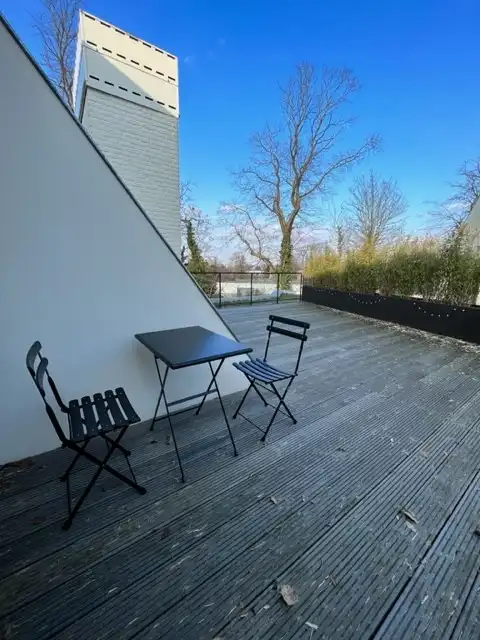TE HUUR moderne penthouse met ruim terras  in Olsene foto 5