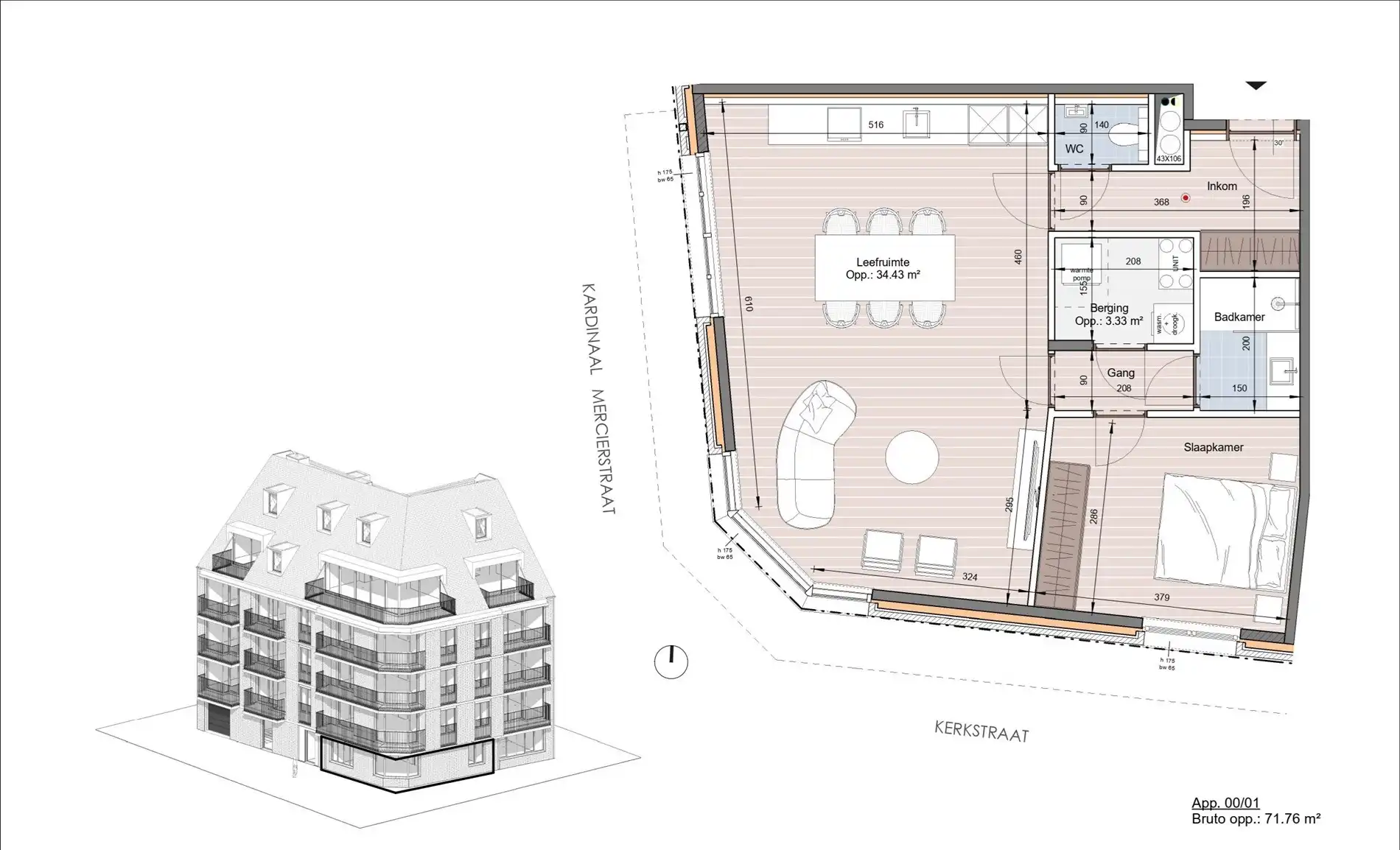 Gelijkvloers appartement in Residentie Antoine – Heist foto 3